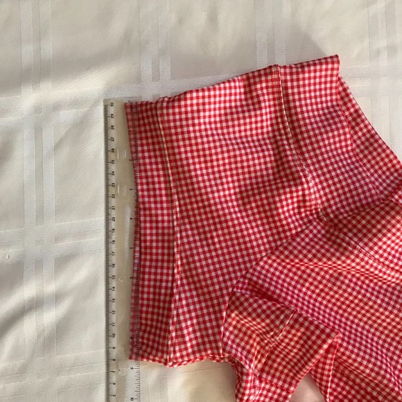 NEW Lime Ricki Red Gingham Boy Shorts XS Modest Swim - Picture 4 of 5